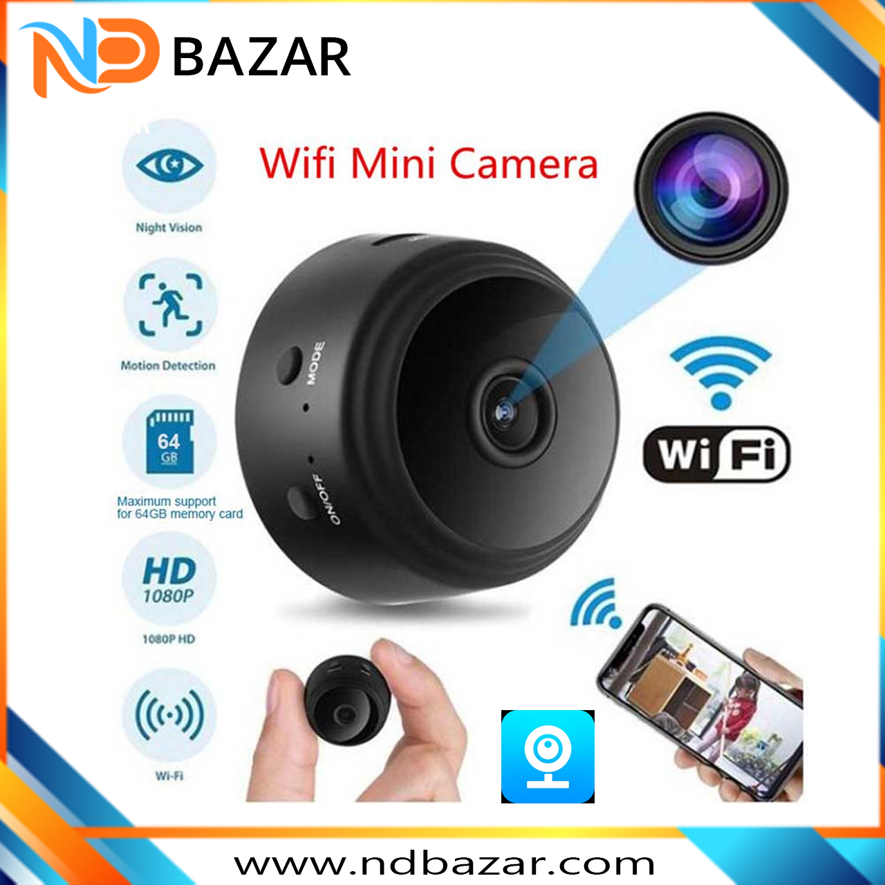 A9 wifi 1080p full hd night vision wireless ip camera V380 Pro Brand