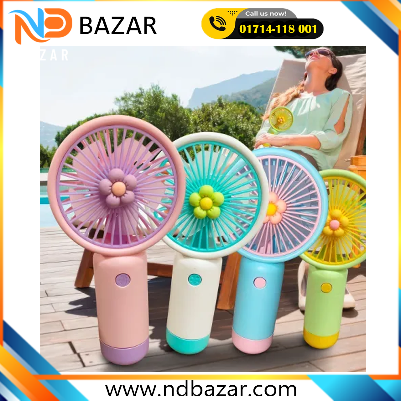 Mini hand fan rechargeable mini fan with usb charging